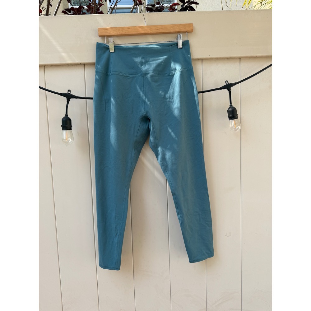Free People Movement Womens High Rise Leggings Teal Blue‎ Activewear Size L